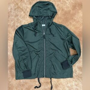 BB Dakota by Steve Madden Forest Green Hooded Windbreaker